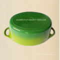 Esmalte de hierro fundido Cookware Cazuela Fabricante De China Tamaño: 25X18X9cm